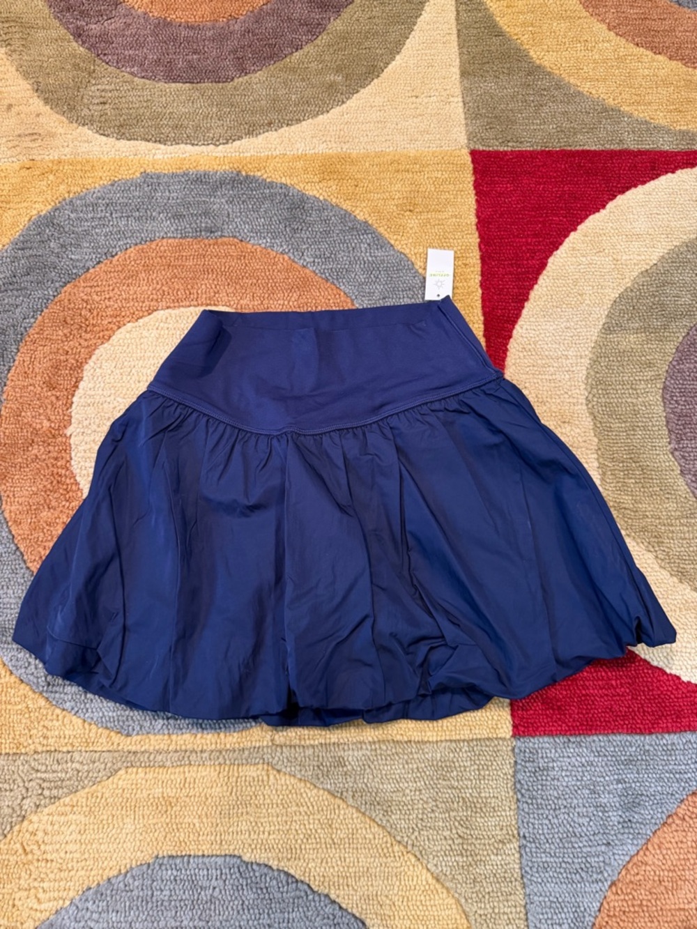 NWT Offline By Aerie Bubble Hem Mini Athletic Skort Navy Blue Size Medium